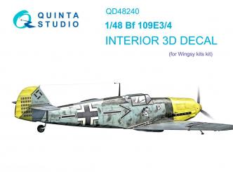 Bf 109E-3/4 3D-Decal détails intérieurs 