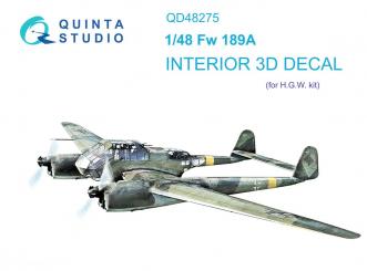 Fw 189A 3D-Decal Interior 