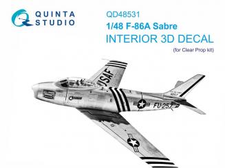 F-86A Sabre - 3D-Decal Interior 