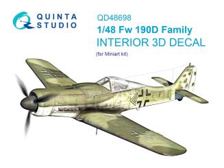 Fw 190D Family - 3D-Decal Innendetails (MiniArt) 