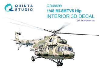 Mi-8MTV5 Hip - Décalcomanies 3D pour les détails intérieurs (Trumpeter) 