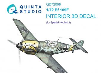 Bf 109E 3D-Decal Innendetails 