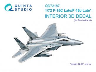 F-15C/J spät - 3D-Decal Innendetails 
