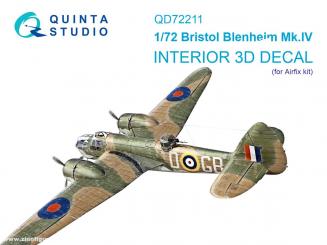 Bristol Blenheim Mk.IV - 3D-Decal Interior 