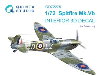 Spitfire Mk.Vb - Décalcomanies 3D pour les détails intérieurs (Eduard) 