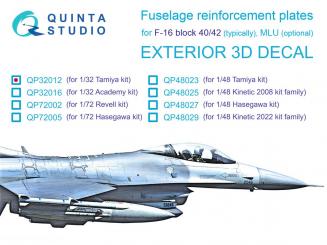 F-16 Block 40/42 Reinforcement Plates 
