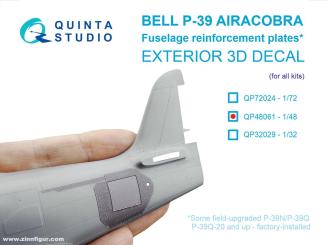 P-39 Airacobra Fuselage Reinforcement Plates - 3D-Decals 