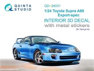 Toyota Supra A80 Export-Spec - 3D-Decal détails intérieurs (Tamiya) 