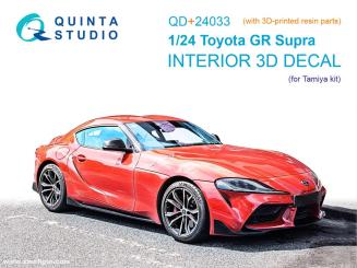 Toyota GR Supra - Décalcomanies 3D pour les détails intérieurs (Tamiya) 