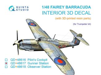 Fairy Barracuda position de tir - 3D-Decal détails intérieurs 