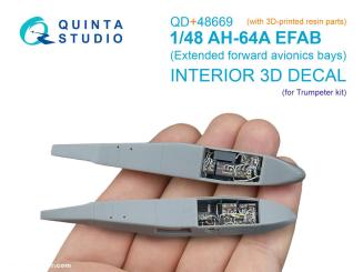 AH-64A Forward Avionic Bays - 3D-Decal Interior (Trumpeter) 