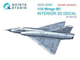 Mirage IIIC - Décalcomanies 3D pour les détails intérieurs (petit kit) (Italeri) 