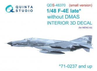 F-4E tard sans DMAS - 3D-Decal détails intérieurs petit set 
