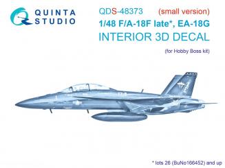 F/A-18F Late/EA-18G - 3D Decal Interior - Small Version 