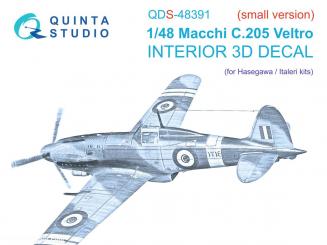 Macchi C.205 Veltro - 3D-Decal Interior - Small Version 
