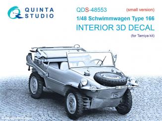 Schwimmwagen Typ 166 - kleines Set 3D-Decal Innendetails 
