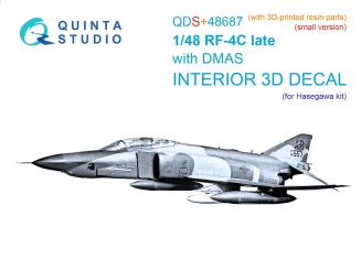 RF-4C Phantom II (late with DMAS) - 3D-Decal Interior Small Version (Hasegawa) 
