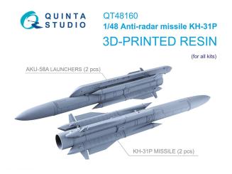 KH-31P Missile antiradar avec lanceurs (2 pièces) 