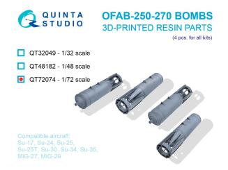Bombes OFAB-250-270 (4 pièces) 