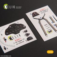 I-16 Type 17 - 3D-Decal détails intérieurs 
