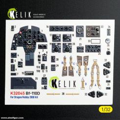 Bf 110D - 3D-Decal Interior (Dragon/Hobby2000) 