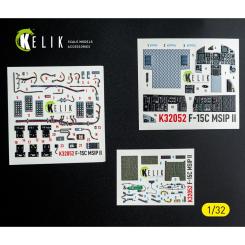 F-15C MSIP II - 3D-Decal Innendetails (Tamiya) 