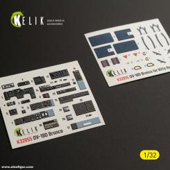 OV-10D Bronco - 3D-Decal Innendetails (Kitty Hawk) 