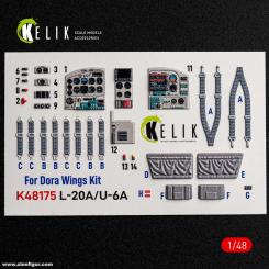 L-20A/U-6A (grau) - 3D-Decal Innendetails (Dora Wings) 