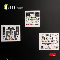 F-15C spät - 3D-Decal Innendetails (Hasegawa) 