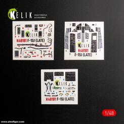 F-15J spät - 3D-Decal Innendetails (Hasegawa) 