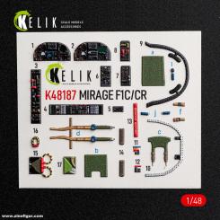 Mirage F.1C/CR - 3D-Decal Innendetails (Italeri) 