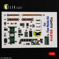 A6M5a - 3D-Decal Innendetails (Fine Molds) 