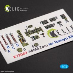A6M3 Zero - 3D-Decal détails intérieurs 