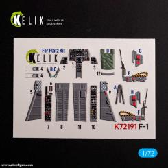 F-1 Support Fighter - 3D-Decal détails intérieurs 