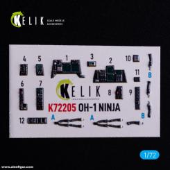 OH-1 Ninja - 3D-Decal Interior (Aoshima) 