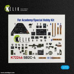 SB2C-4 - 3D-Decal Innendetails (Academy/Special Hobby) 