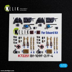 Bf 109F-2/F-4 - 3D-Decal Innendetails (Eduard) 