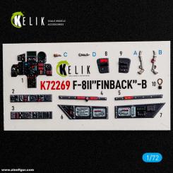 F-8II Finback-B - 3D-Decal Innendetails (Trumpeter) 