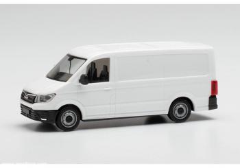 Minikit MAN TGE box flat roof, white 