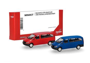 MiniKit: Mercedes-Benz Vito Bus (W639 facelift / 2010), white and red (2 pieces) 