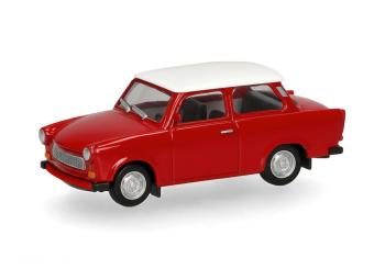 Trabant 601 Limousine, rouge (toit blanc) 