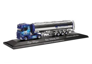 Scania CS 20 HD Jumbo Citerne Chromée Tracteur "Ingo Dinges/Wickie". 