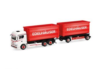 MAN TGS TM roll-off hopper trailer truck "Edelhäuser" 