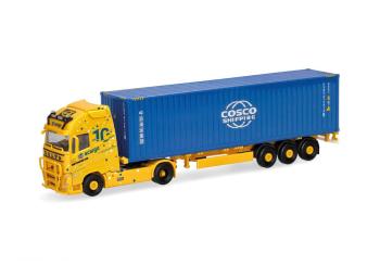 Volvo FH GL XL 2020 semi-remorque porte-conteneurs "Acargo Meyer & Meyer / Cosco". 