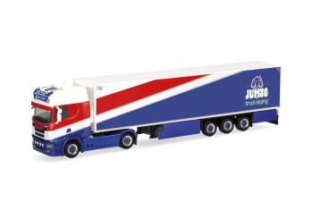 Scania CS 20 HD semi-remorque frigorifique "Heide Logistik/Jumbo Fischer". 
