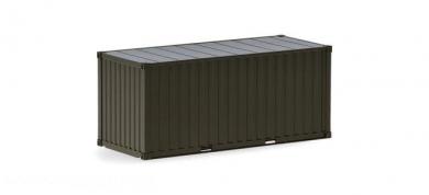 2x 20ft container "Heer", brown-grey (unprinted) 