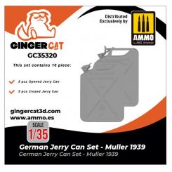1/35 Kit de bidons allemands - Müller 1939 (10 pièces) 