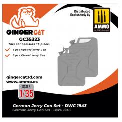 1/35 Kit de bidons d'essence allemands - DWC 1943 (10 pièces) 