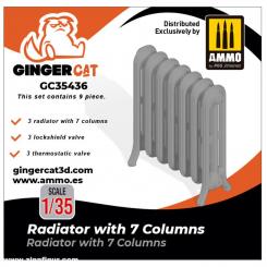 1/35 Radiateur à 7 colonnes (3 pièces) 