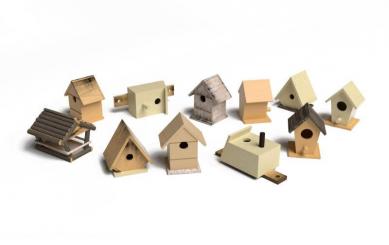 Set de nichoirs à oiseaux 